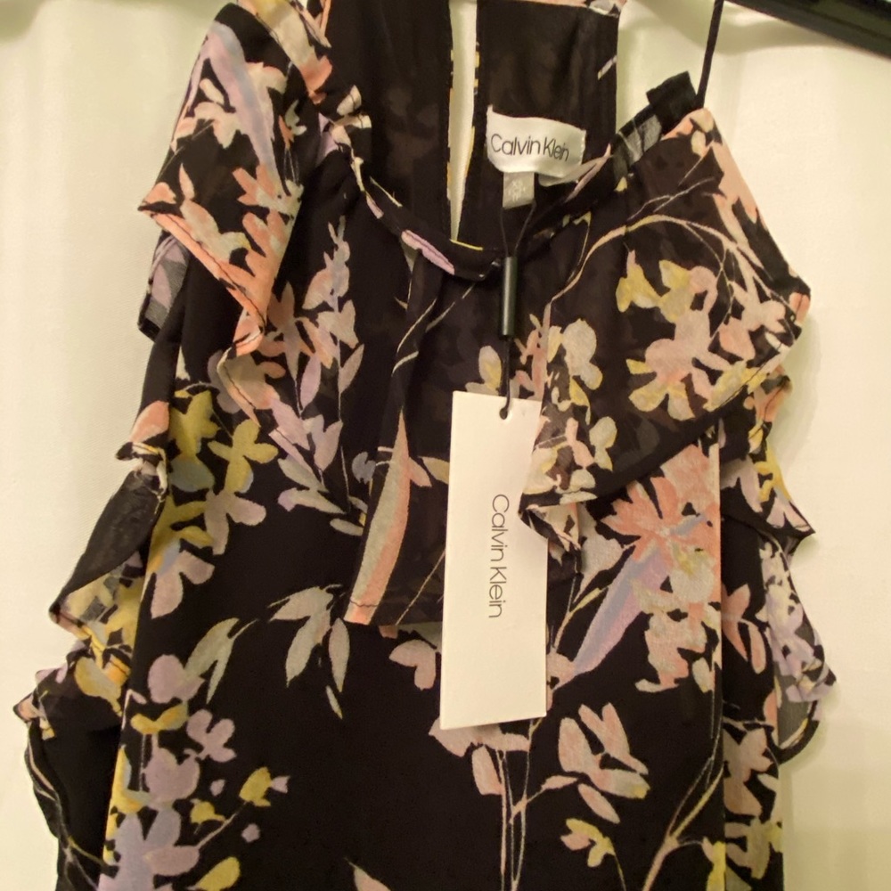 Calvin Klein Ruffle Halter Top - Picture 8 of 13